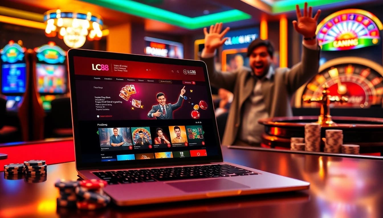 Play casino games at LC88 with vibrant visuals and exciting jackpots.