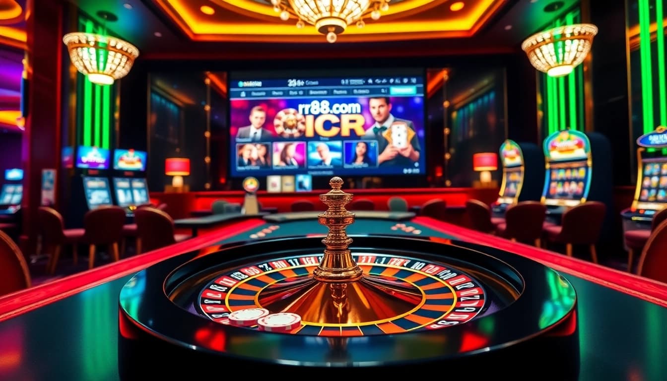 Experience the excitement of rr88.com with thrilling casino games and vibrant ambiance.