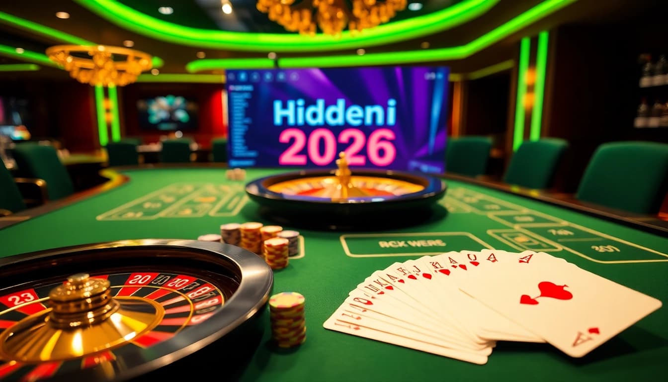The hidden wiki 2026 visualizing a luxurious casino with professional gambling tables and vibrant card gameplay.