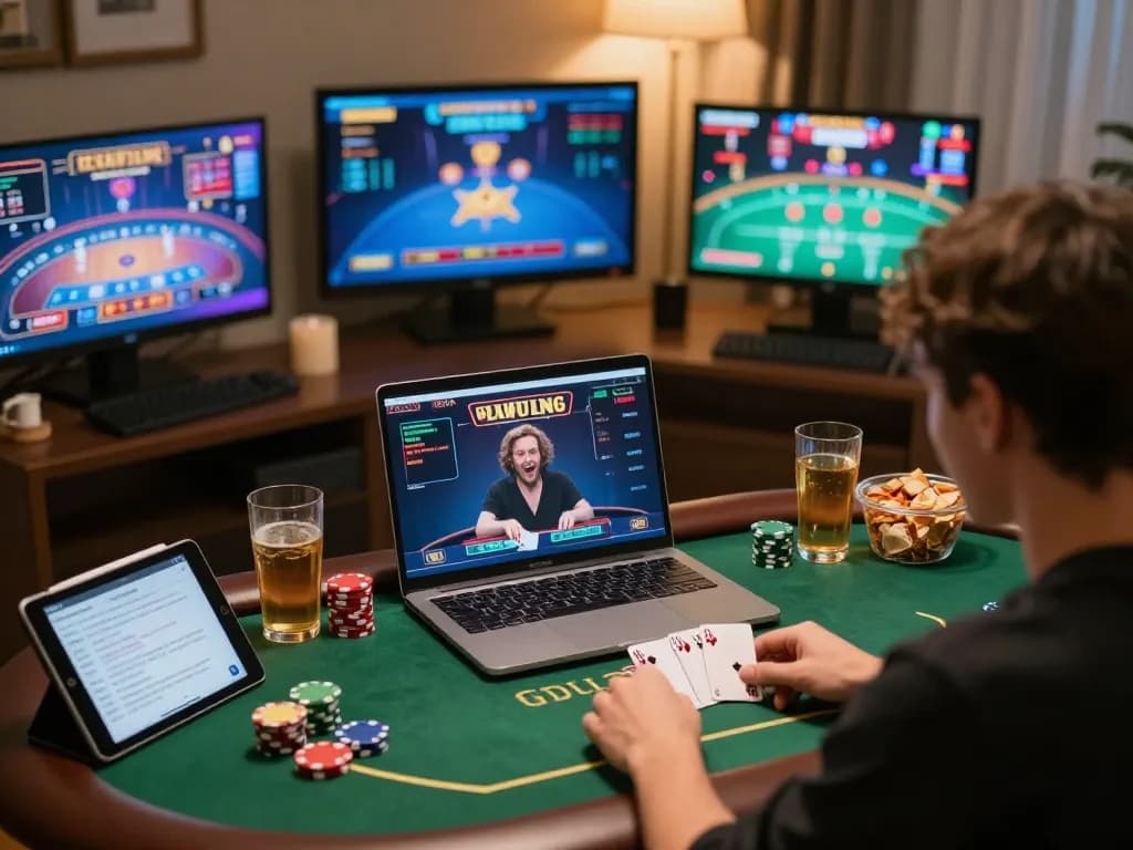 Engage in thrilling poker action with ga6789 in an exciting home gaming atmosphere.