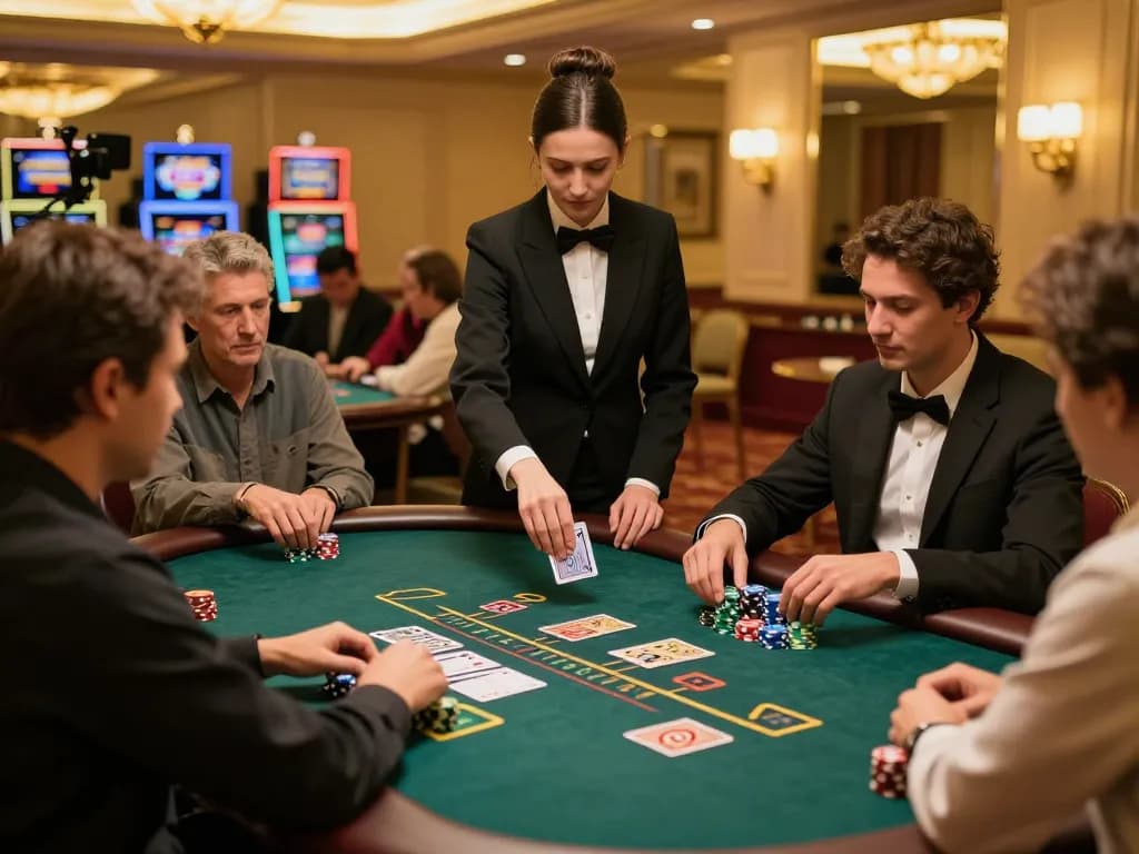 Experience 33WIN at blackjack tables in a luxurious casino ambience