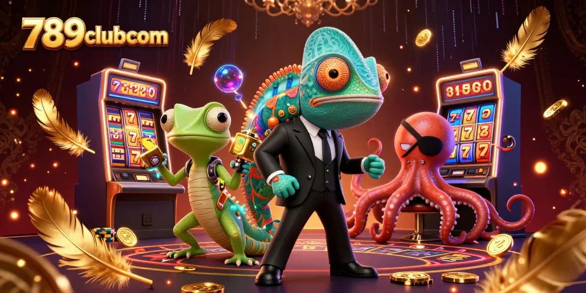 Experience the thrilling atmosphere of 789clubcom with chameleon agents and dynamic casino elements.