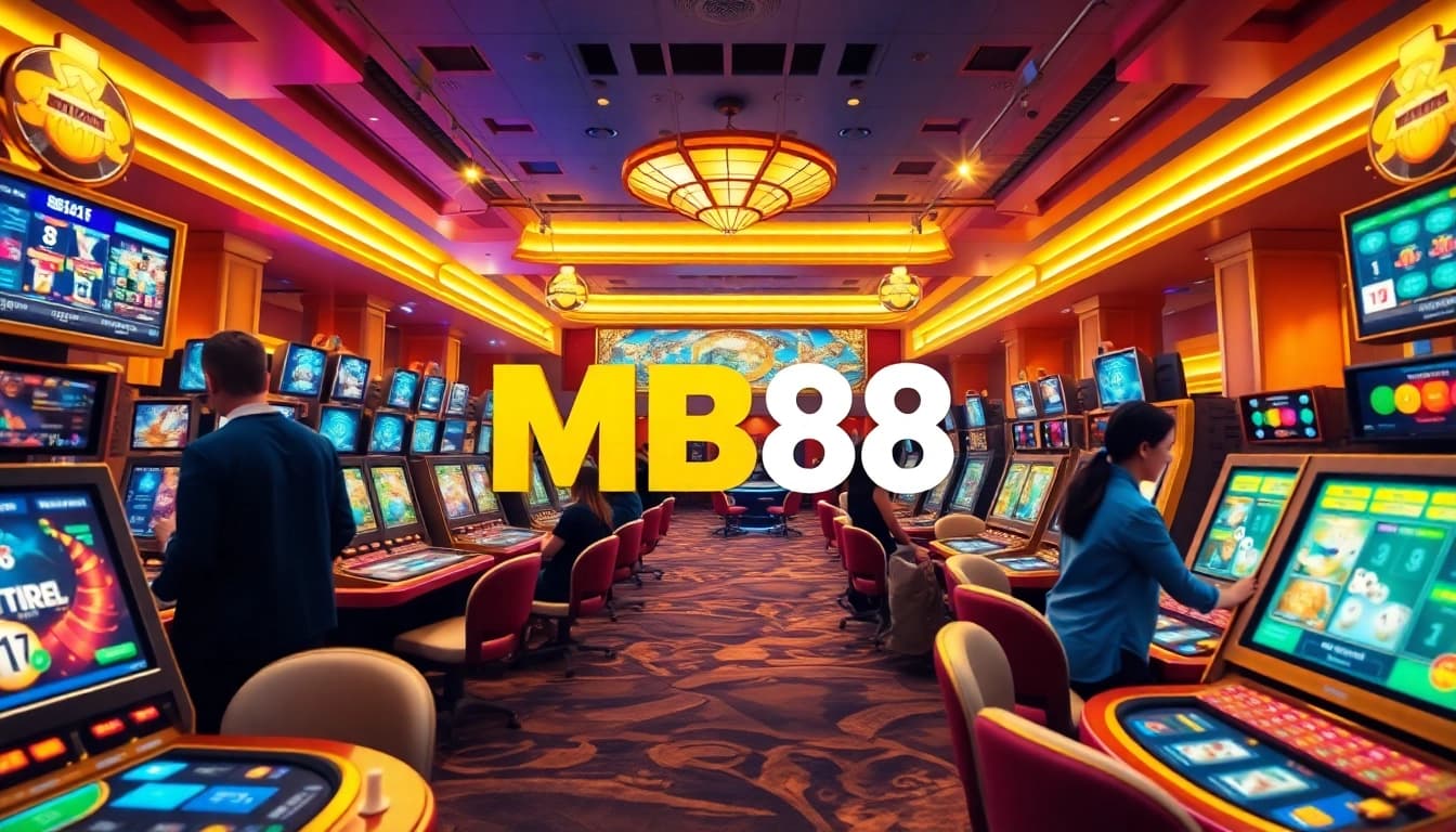 Exciting online casino scene featuring players engaging with MB88 games in a dynamic environment.