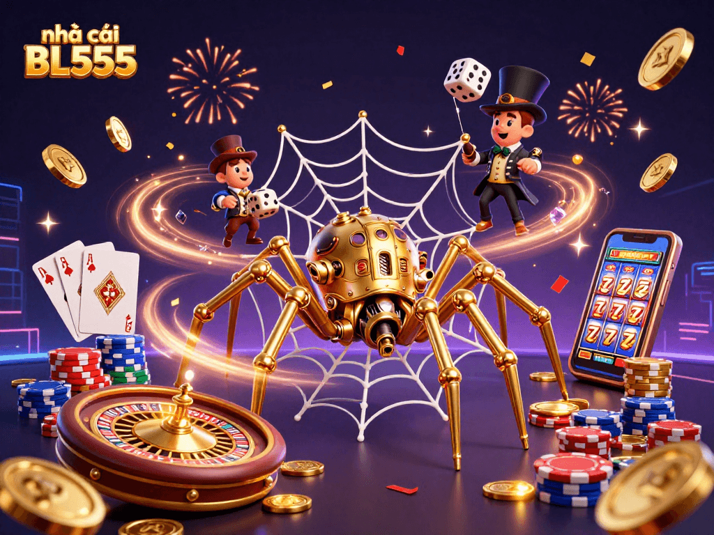 Engage with the thrilling experience of nhà cái BL555, where vibrant gaming elements burst with excitement.