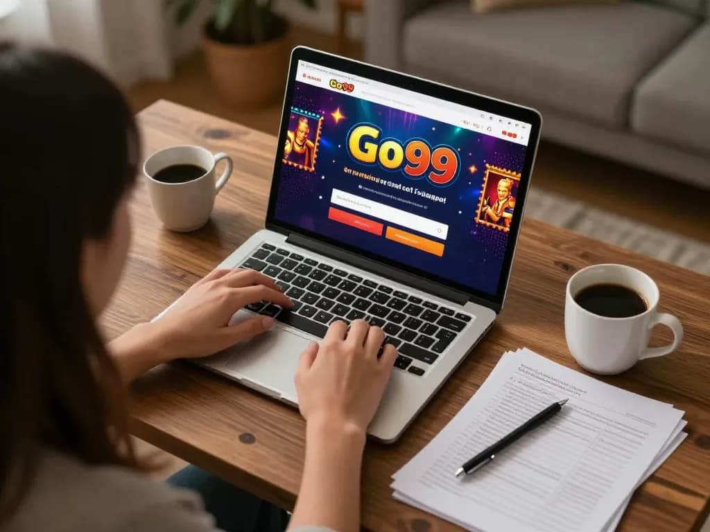 Play casino games online at Go99 from a cozy home office.