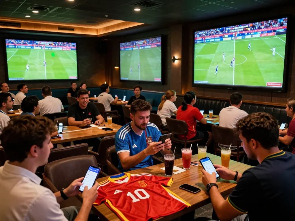 Bongdallu sports betting fans engaging with live matches and placing bets on mobile devices.