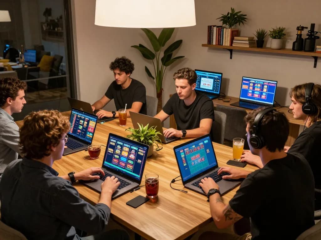 Players enjoying an engaging online casino experience using Link Chính Thức F168 on their devices.