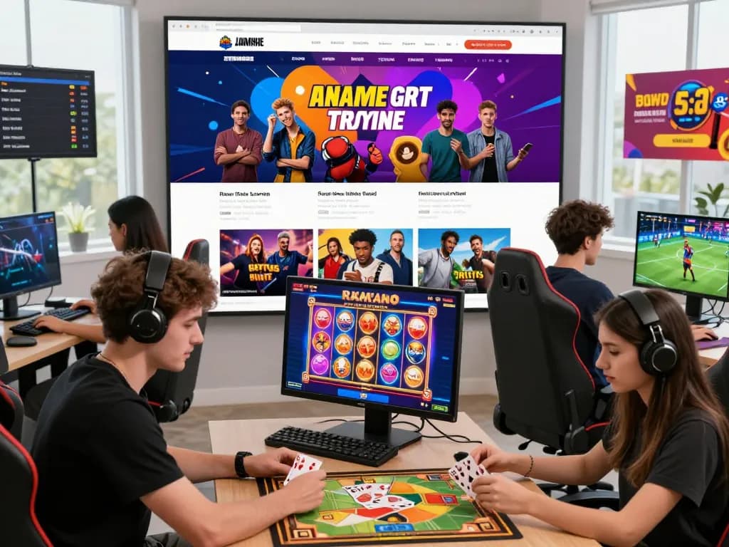 Engaging gaming scene at trang chủ TG88 with diverse users enjoying various games in a vibrant and inviting atmosphere.