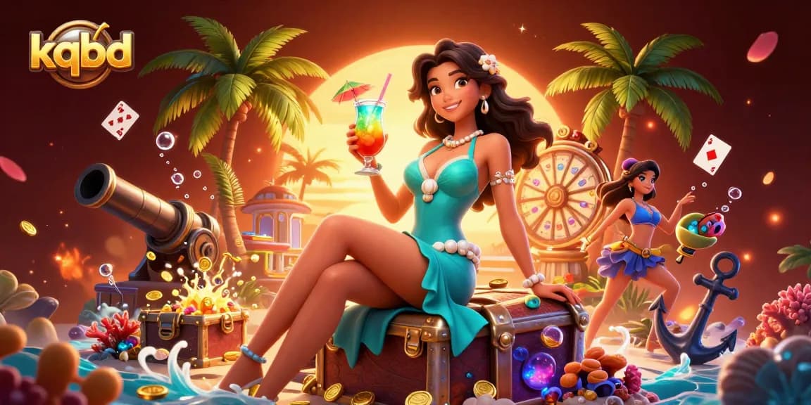 Experience the excitement of kqbd results with vibrant casino-themed fun in a tropical setting.