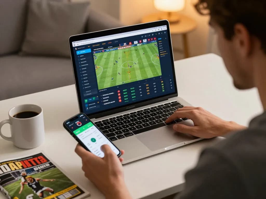 Engaging in kèo nhà cái betting strategy during a comfortable home gaming session