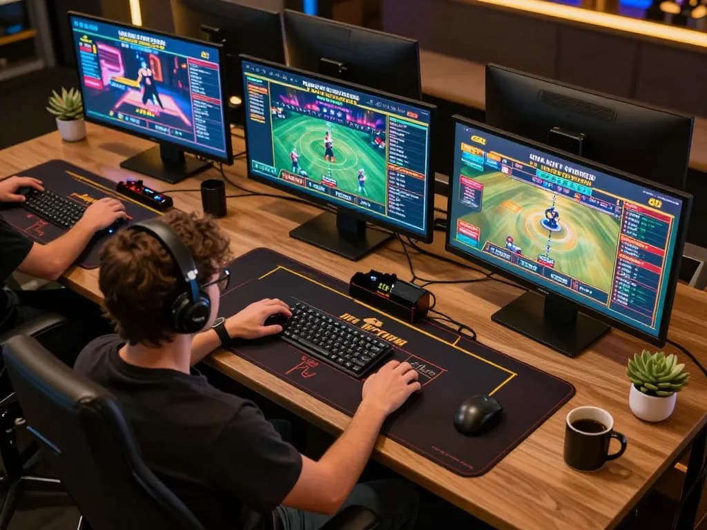 Experience winning strategies with 555WIN in a modern online gaming setup featuring live dealer interactions.