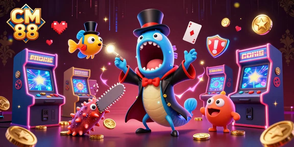 CM 88 showcases a vibrant underwater casino scene with unique creatures performing magic tricks.