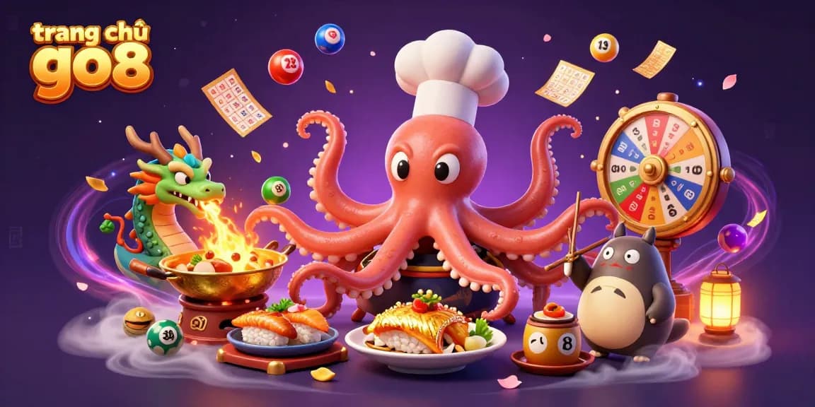 Experience exciting gameplay on trang chủ go8 featuring a vibrant casino scene with colorful lottery elements.