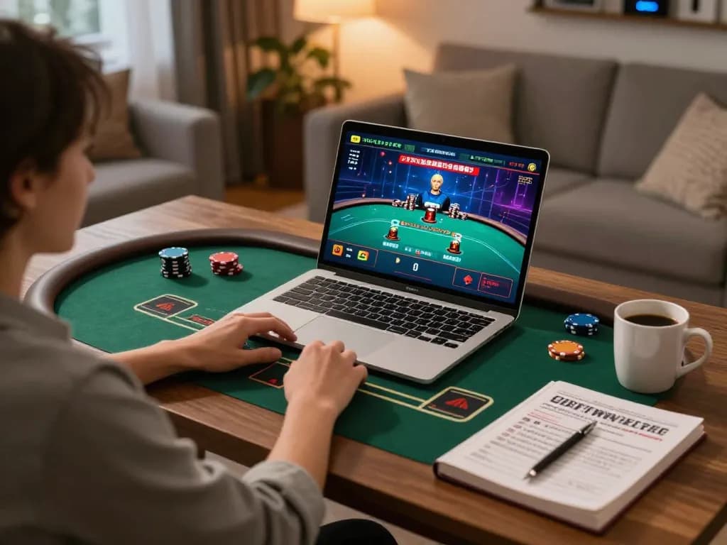 Experience luck8 online gaming with an engaging poker setup and strategic planning.
