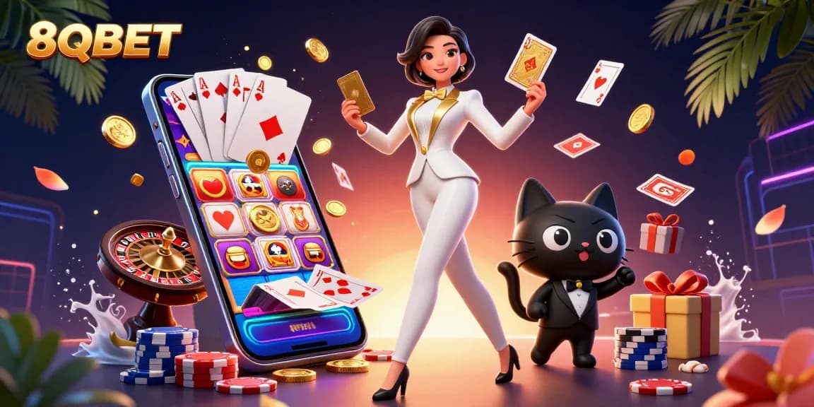 Experience the exciting world of 8QBET with vibrant casino action and stunning visuals.