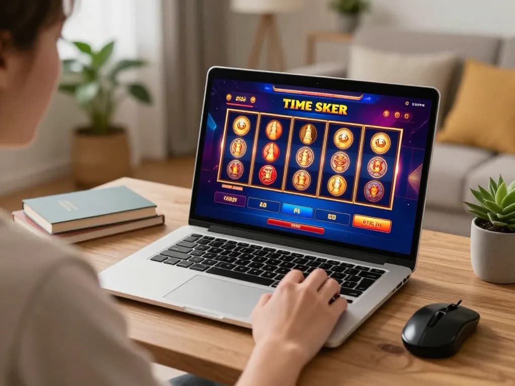 Bong88 player engaging in online gambling, focusing on casino games from the comfort of home.