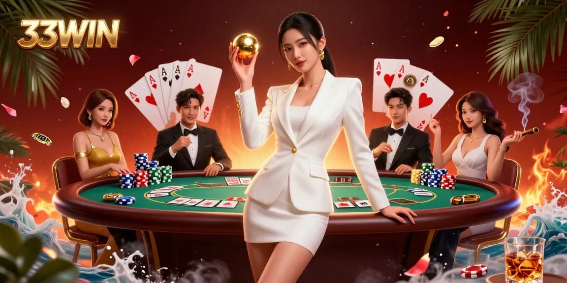 Experience the thrill of 33WIN's vibrant casino scene with engaging elements for epic gameplay.