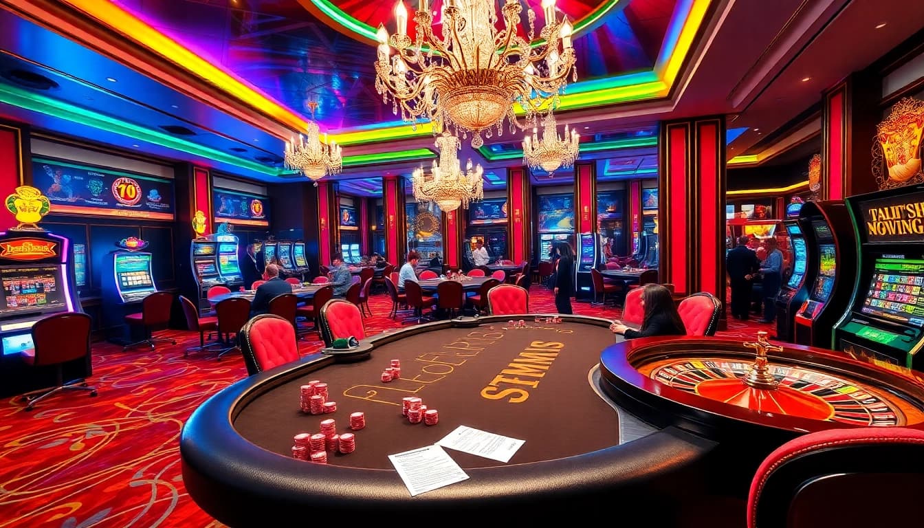 Gamble at 78WIN enjoying vibrant casino games like poker and roulette with luxury ambiance.