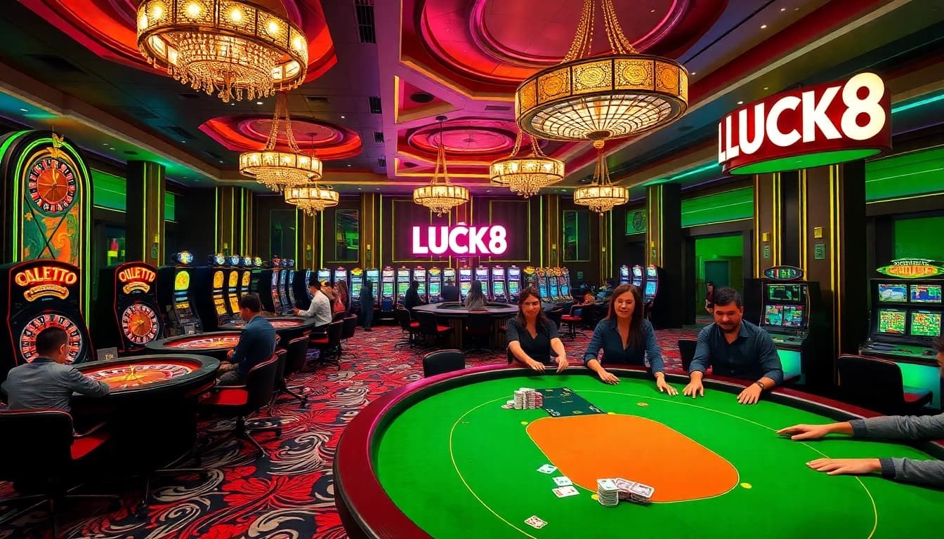 Experience exhilarating gambling at https://luck88.video/ with vibrant casino tables and enthusiastic players.