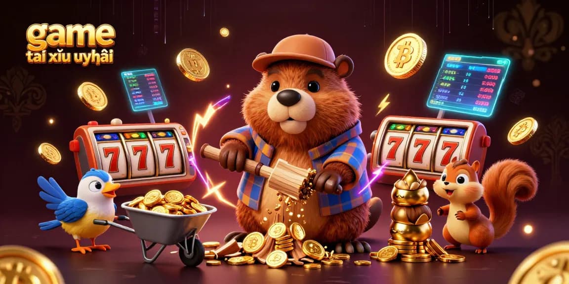 Engage with the thrilling game tài xỉu uy tín in a vibrant casino scene filled with riches.