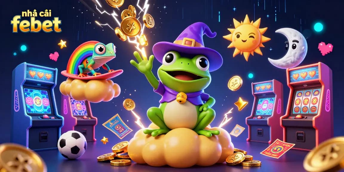 Engage with house edge insights at nhà cái febet through an exciting 3D gambling scene featuring winning characters.