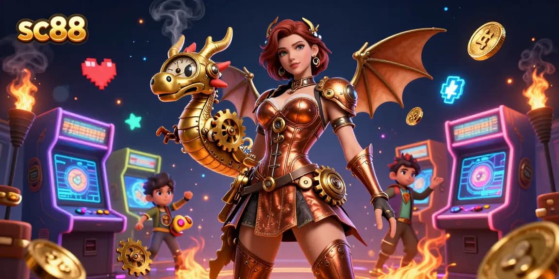 Join the excitement at sc88, featuring captivating games and vibrant 3D illustrations of casino adventures.