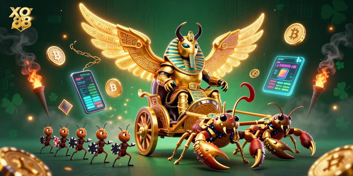 Engage in thrilling gaming experiences at XO88 with spectacular illustrated casino scenes.