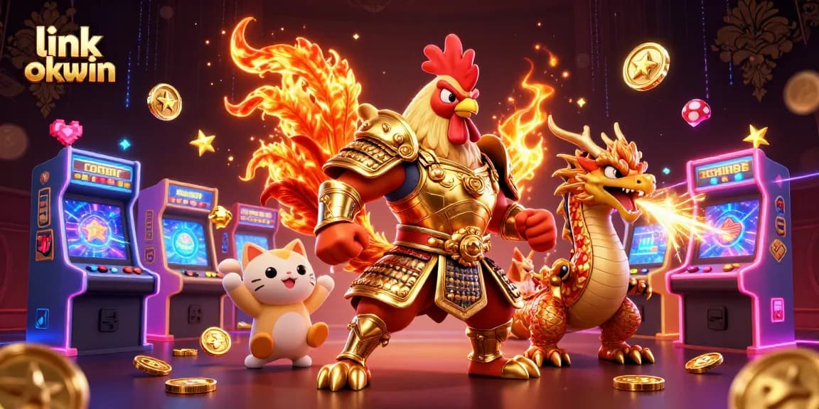 Engage in thrilling games like slots and jackpots on link okwin with vibrant casino elements.