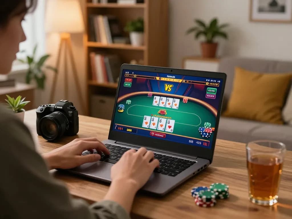 Engaged in online gambling at ww88, focusing on live casino game interface