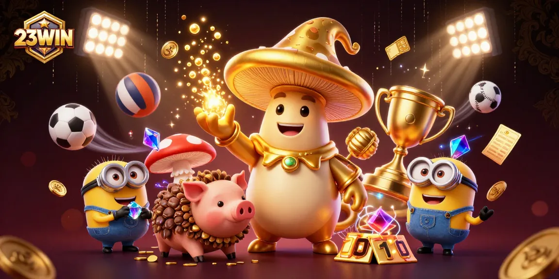 Experience thrilling gameplay at 23WIN, where wizards transform bets to gold amidst vibrant sports action.