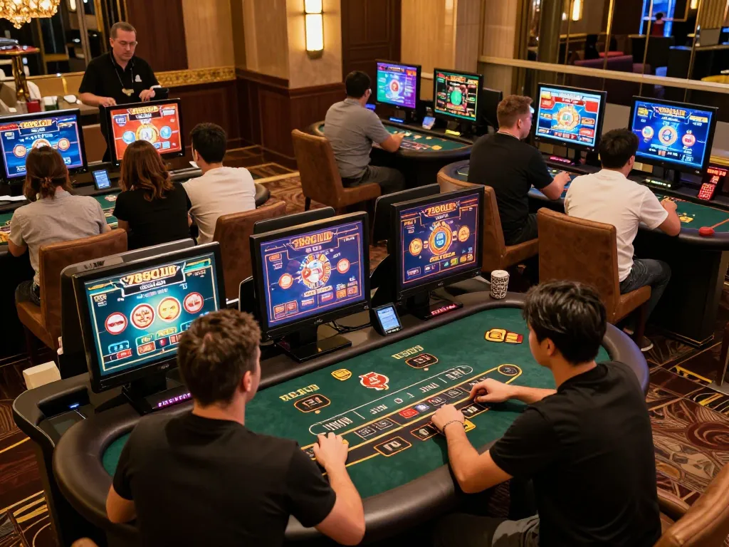 Players engaging in strategy and gameplay at 789Club's online casino, showcasing exciting betting activities.
