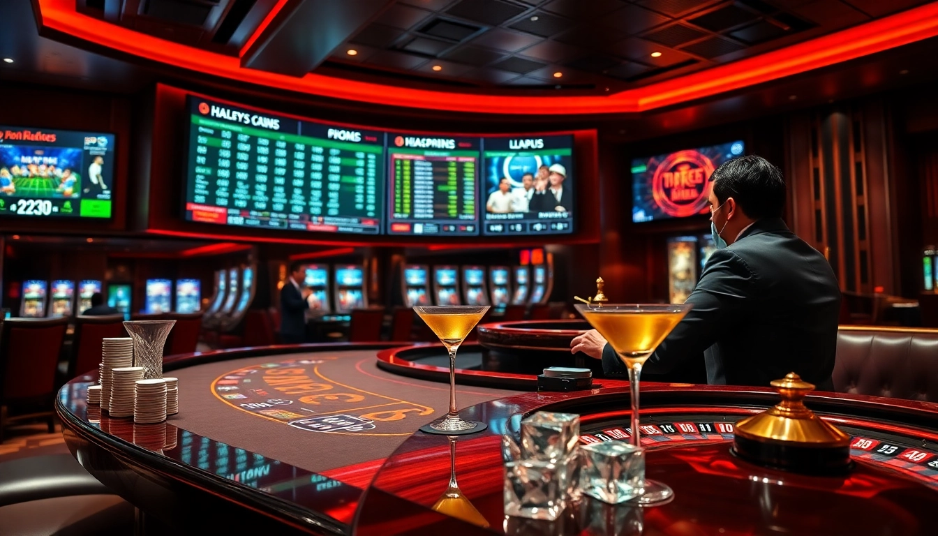 Engaging online betting action with https://hm88.cafe/ showcasing live sports odds and casino chips