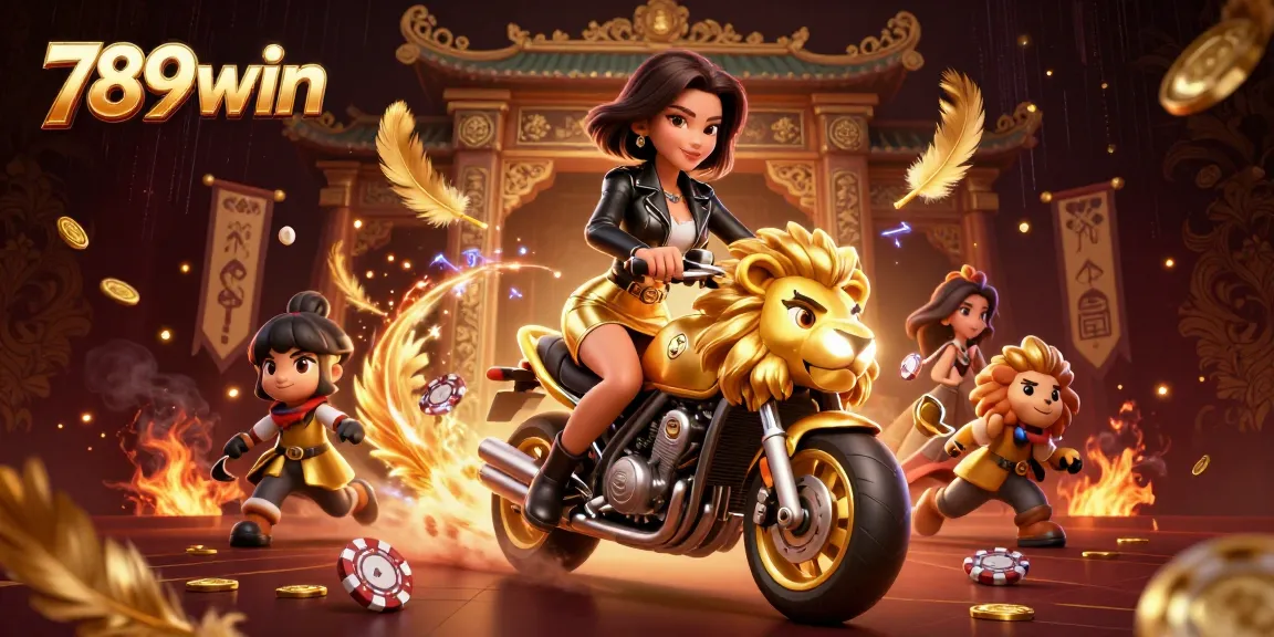 Experience thrilling gaming with 789win in a vibrant 3D casino scene packed with action.