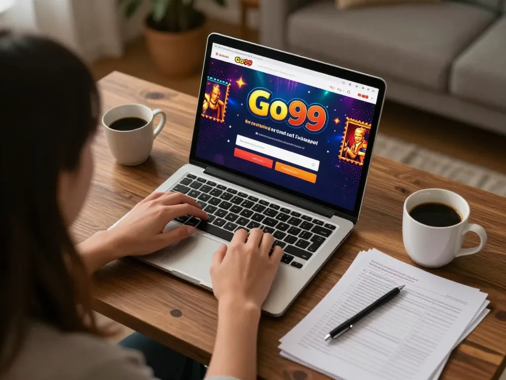 Play casino games online at Go99 from a cozy home office.
