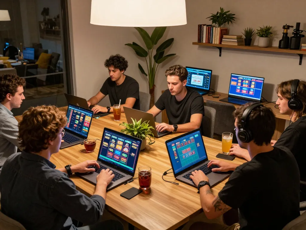 Players enjoying an engaging online casino experience using Link Chính Thức F168 on their devices.
