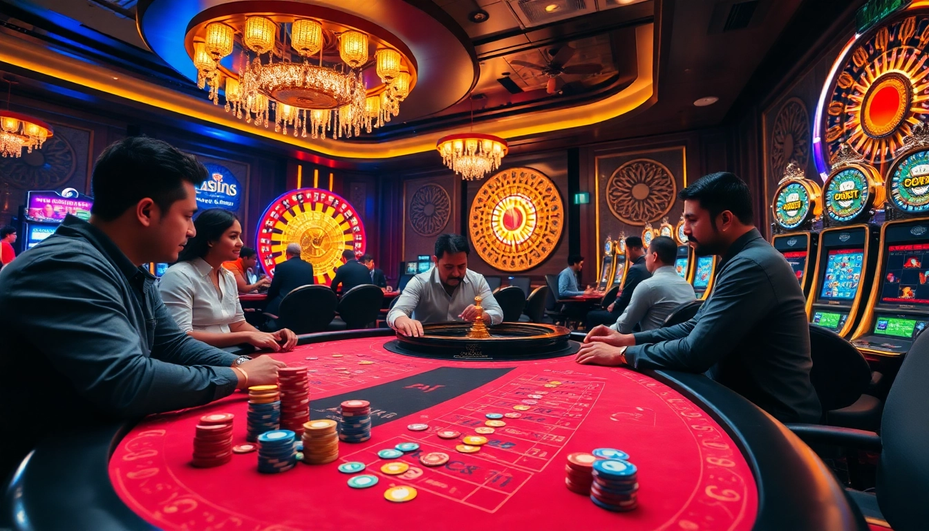 Experience the thrill of สล็อต u31 at a luxurious casino with vibrant tables and exciting gameplay.