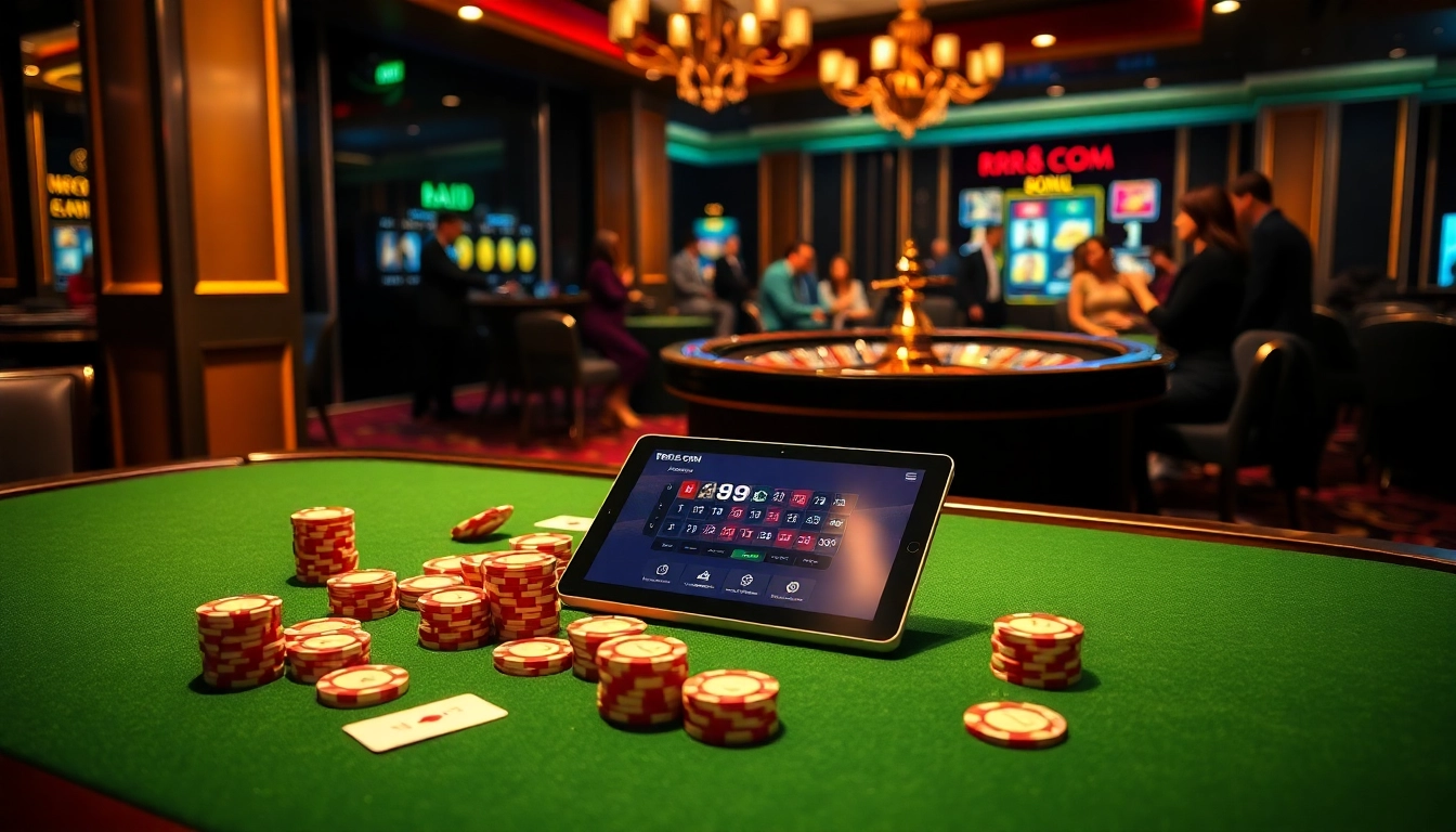 Place your bets at rr88.com, experiencing the luxury and excitement of a high-end casino atmosphere.