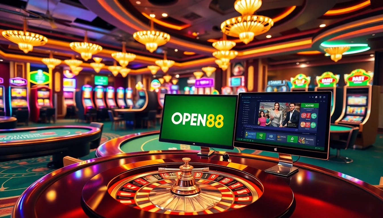Experience thrilling gameplay at OPEN88 with vibrant casino tables and exciting online betting.