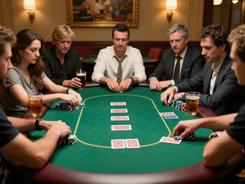 Engaged players at a premium poker game showcase strategic betting at https://tg88uk.com/.