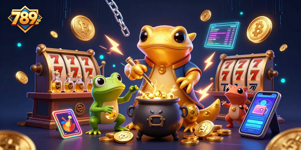 Spin and win at 789club with a vibrant 3D casino scene full of excitement and gold!