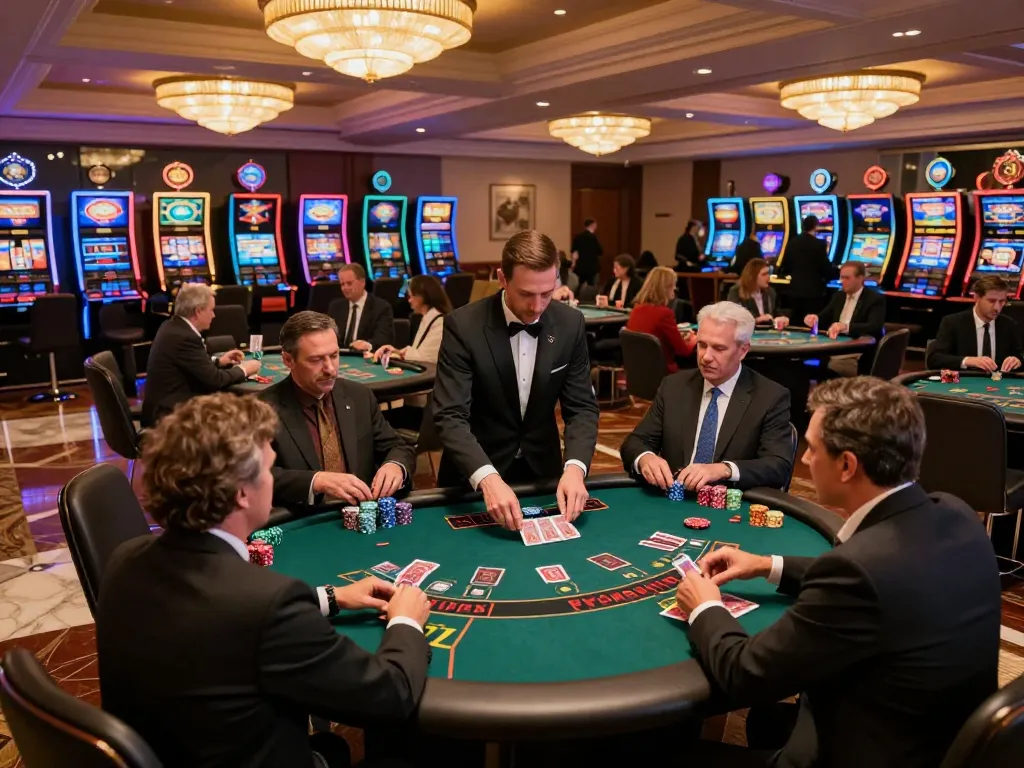 Players at a blackjack table strategizing their game at VA88 casino.
