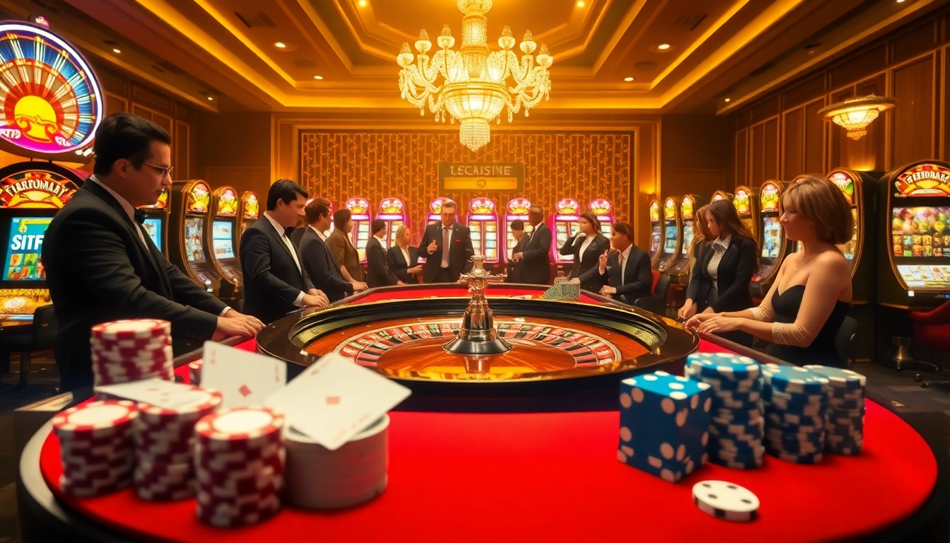 Experience the thrill of gaming at https://ee88.gb.net/ with an exciting casino scene featuring roulette, cards, and chips.
