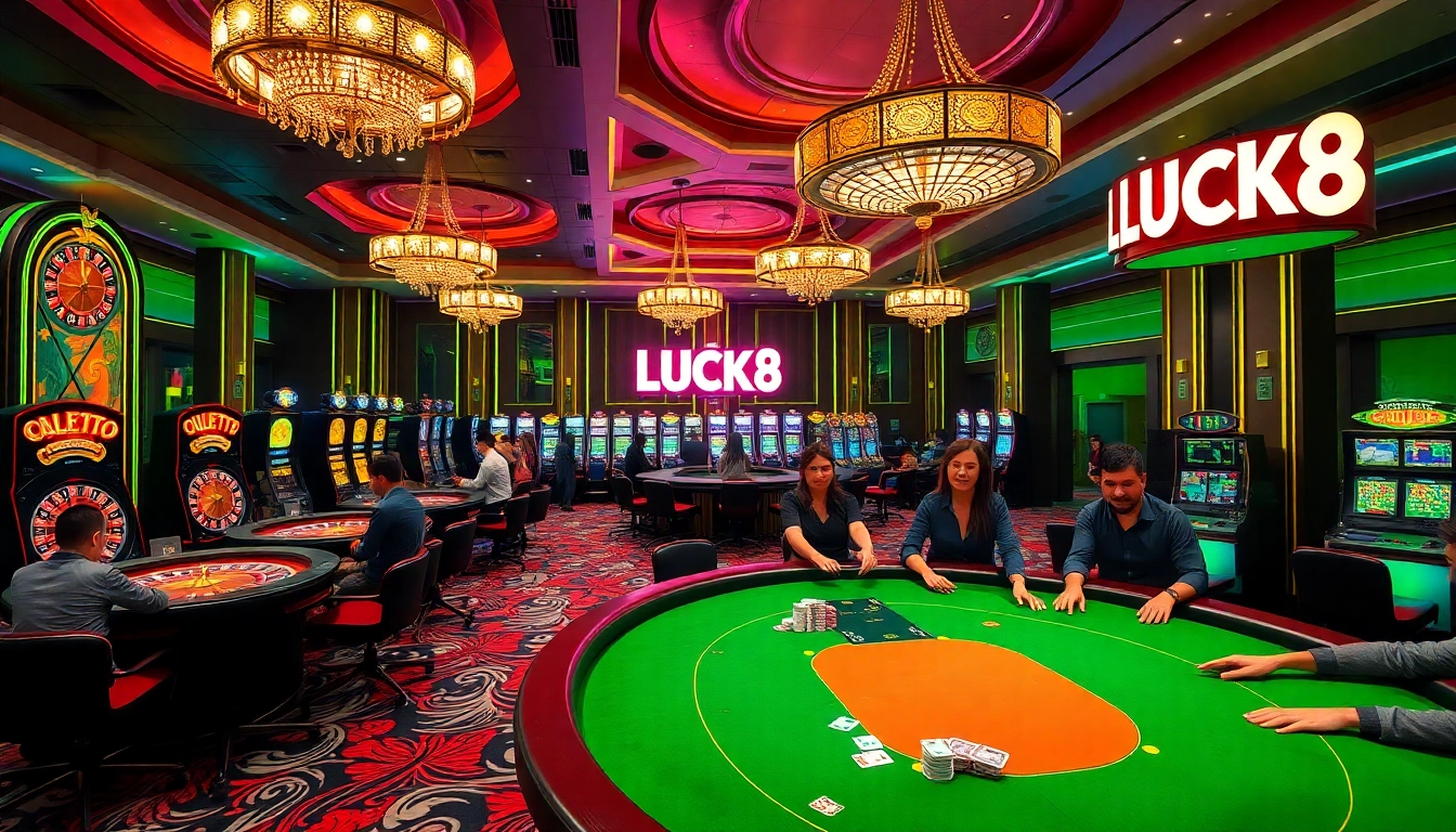 Experience exhilarating gambling at https://luck88.video/ with vibrant casino tables and enthusiastic players.