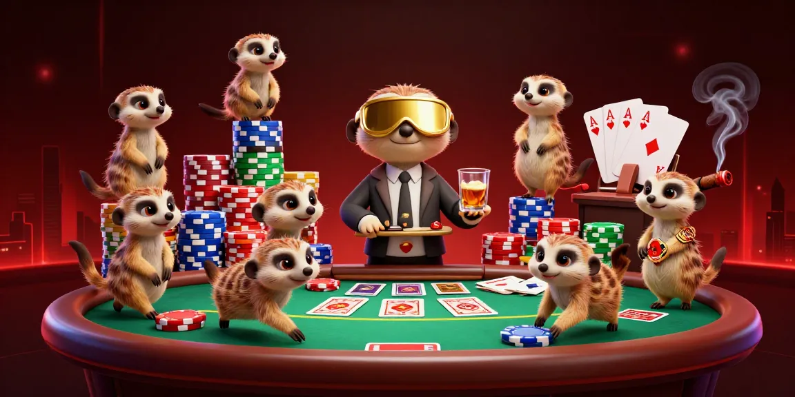 Experience vibrant gameplay with fabet's engaging casino scene featuring energetic meerkats.