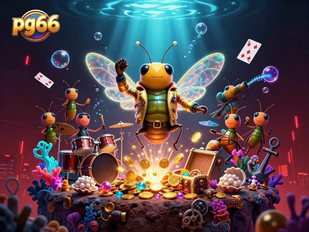 Experience thrilling wins at pg66, showcasing a vibrant 3D casino atmosphere with exciting game elements.