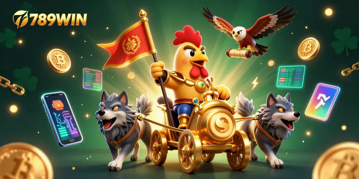 Engage with winning strategies at 789WIN through vibrant casino-themed illustration featuring fierce competition.