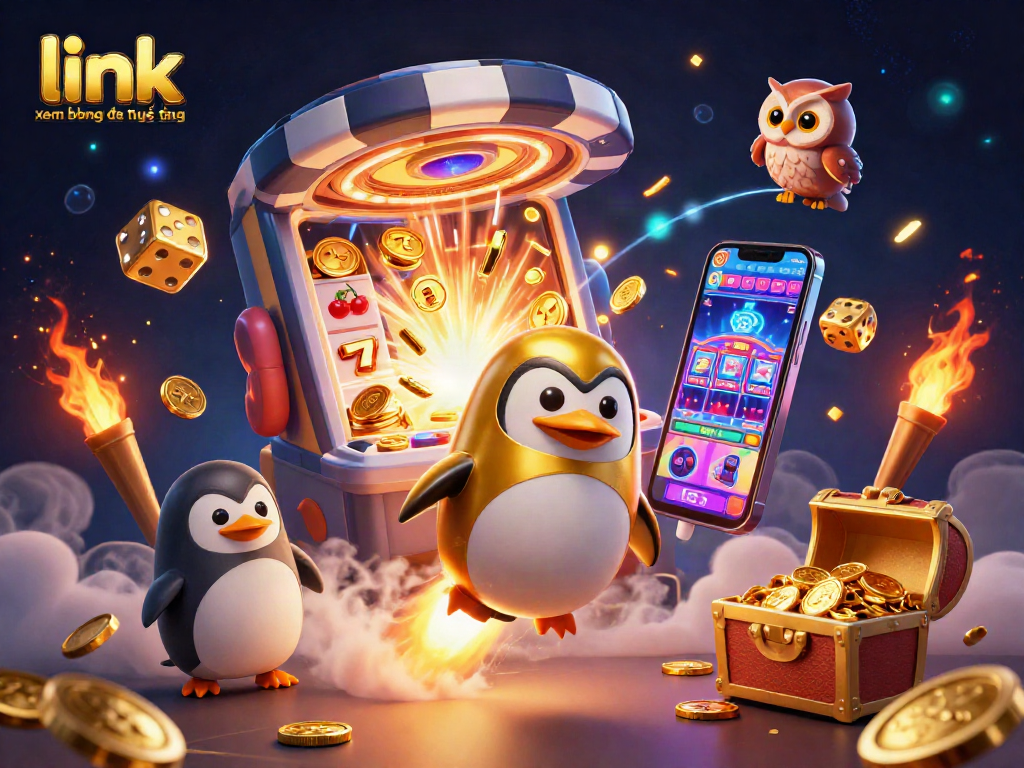 Experience link xem bóng đá trực tiếp with rich 3D gambling elements and vibrant casino themes.