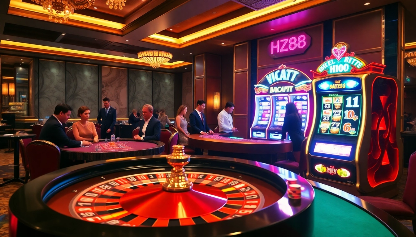 Experience thrilling wins at HZ88, where vibrant gambling scenes await players at every turn.