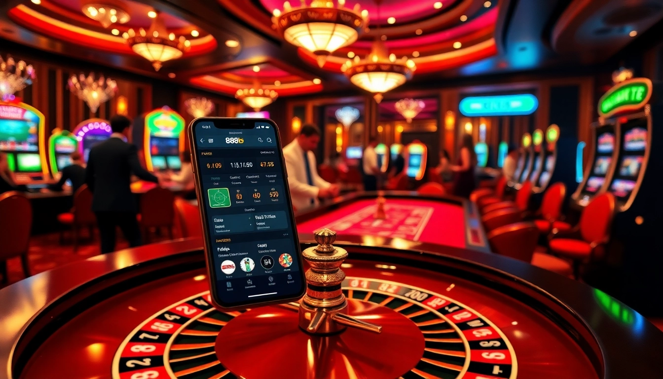 Experience the thrilling excitement of 888b casino games with vibrant poker chips and roulette action.