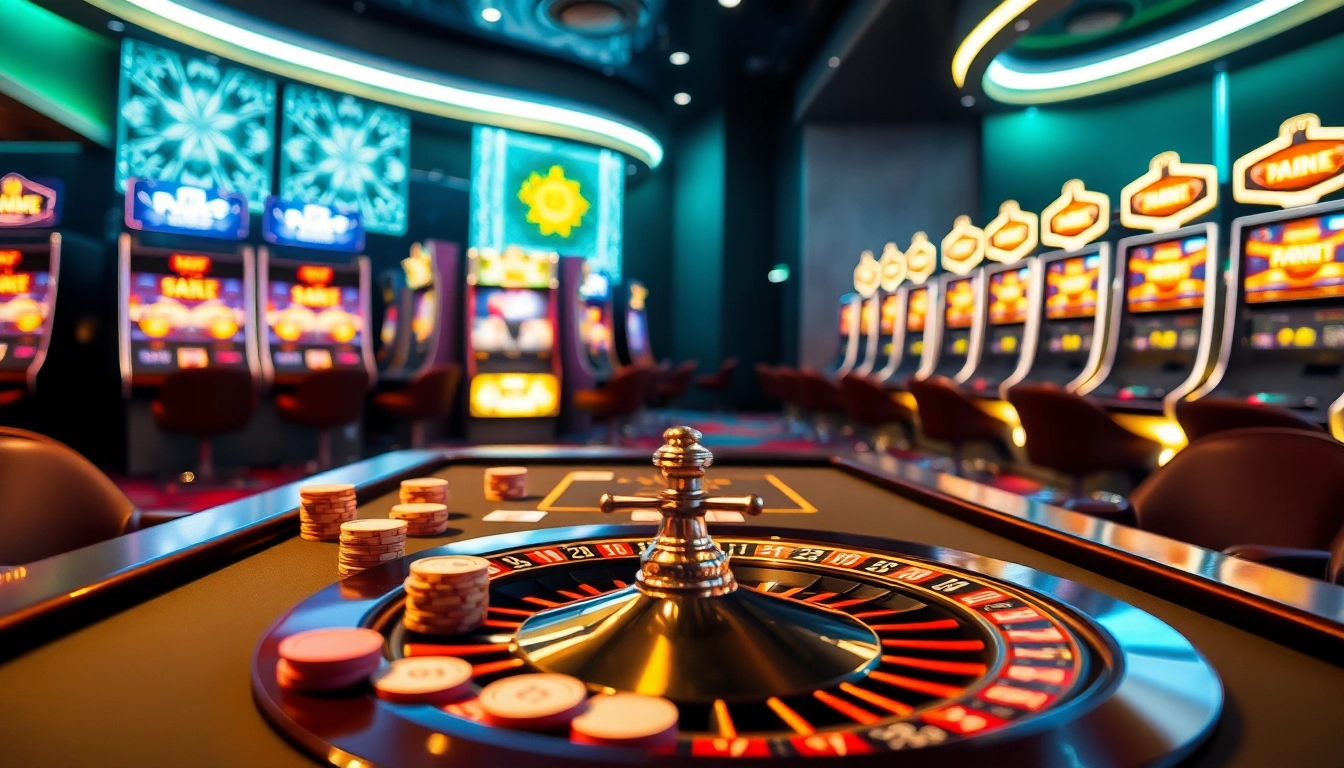 S8 game experience highlighted with vibrant casino elements including poker chips and slot machines.